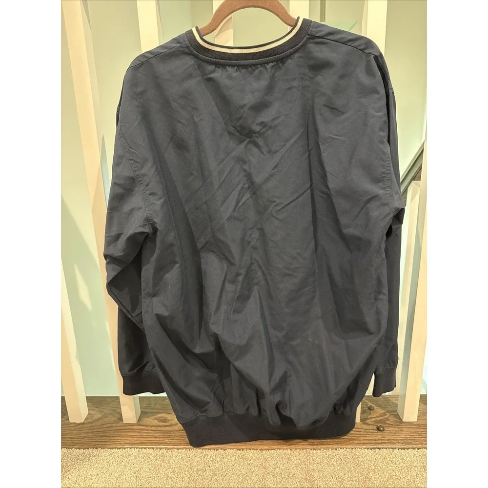PERRY ELLIS‎ AMERICA ACTIVE Mens Medium Navy Pullover V-Neck Cardigan Comfort